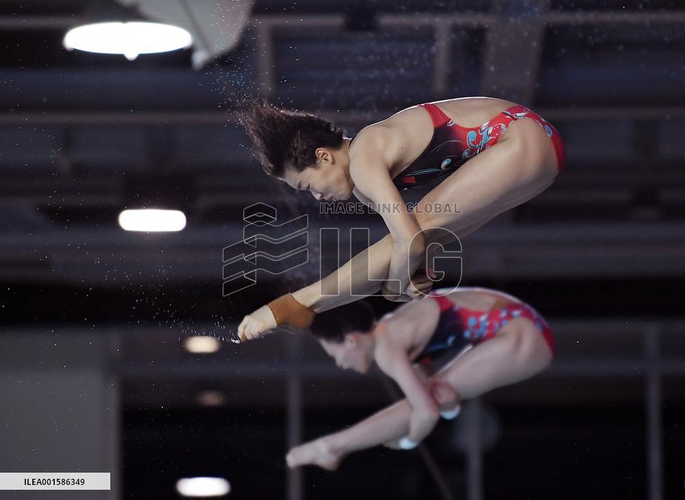 (SP)GERMANY-BERLIN-DIVING-WORLD CUP-SUPER FINAL-WOMEN'S SYNCHRONIZED 10M PLATFORM