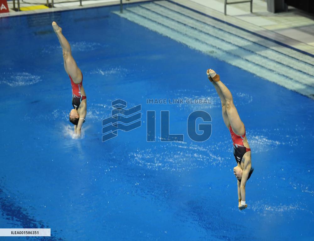 (SP)GERMANY-BERLIN-DIVING-WORLD CUP-SUPER FINAL-WOMEN'S SYNCHRONIZED 10M PLATFORM