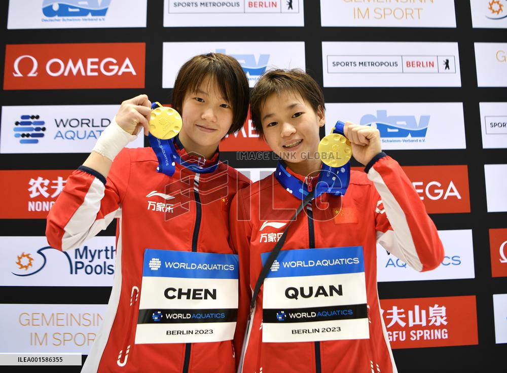 (SP)GERMANY-BERLIN-DIVING-WORLD CUP-SUPER FINAL-WOMEN'S SYNCHRONIZED 10M PLATFORM