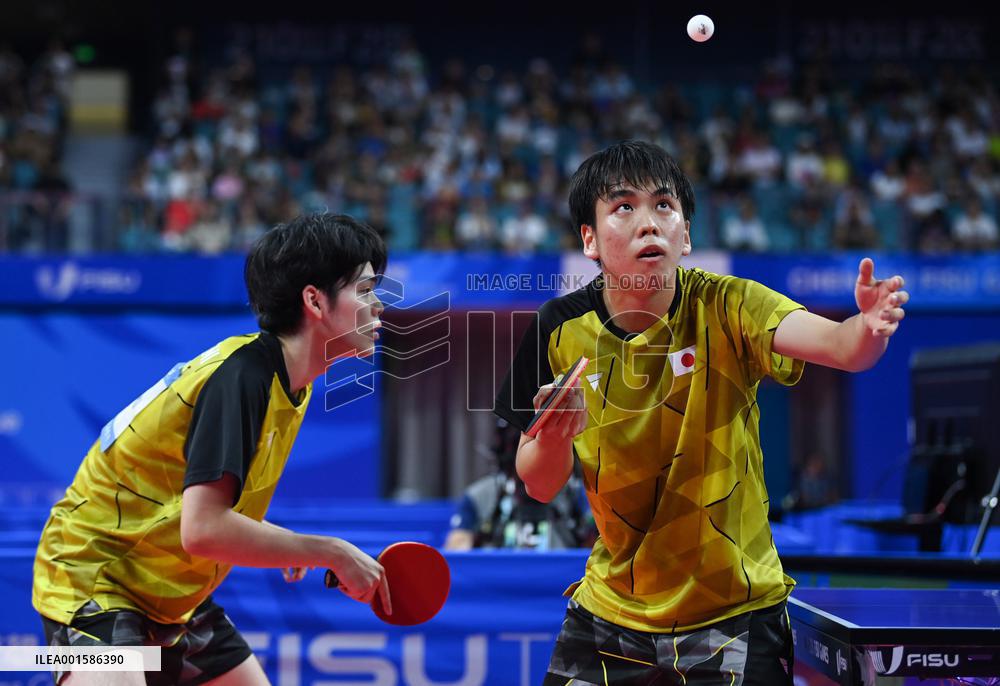 (Chengdu Universiade)CHINA-CHENGDU-WORLD UNIVERSITY GAMES-TABLE TENNIS (CN)