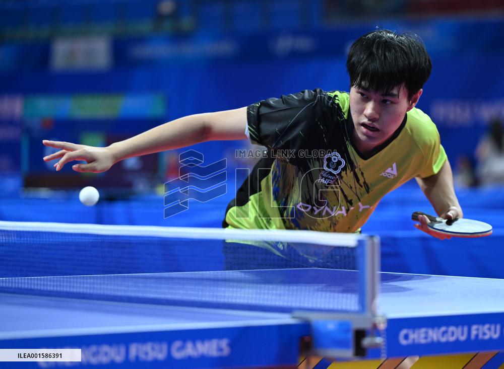 (Chengdu Universiade)CHINA-CHENGDU-WORLD UNIVERSITY GAMES-TABLE TENNIS (CN)