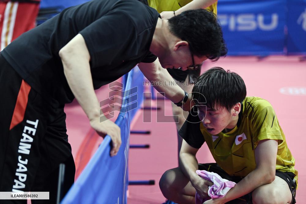 (Chengdu Universiade)CHINA-CHENGDU-WORLD UNIVERSITY GAMES-TABLE TENNIS (CN)