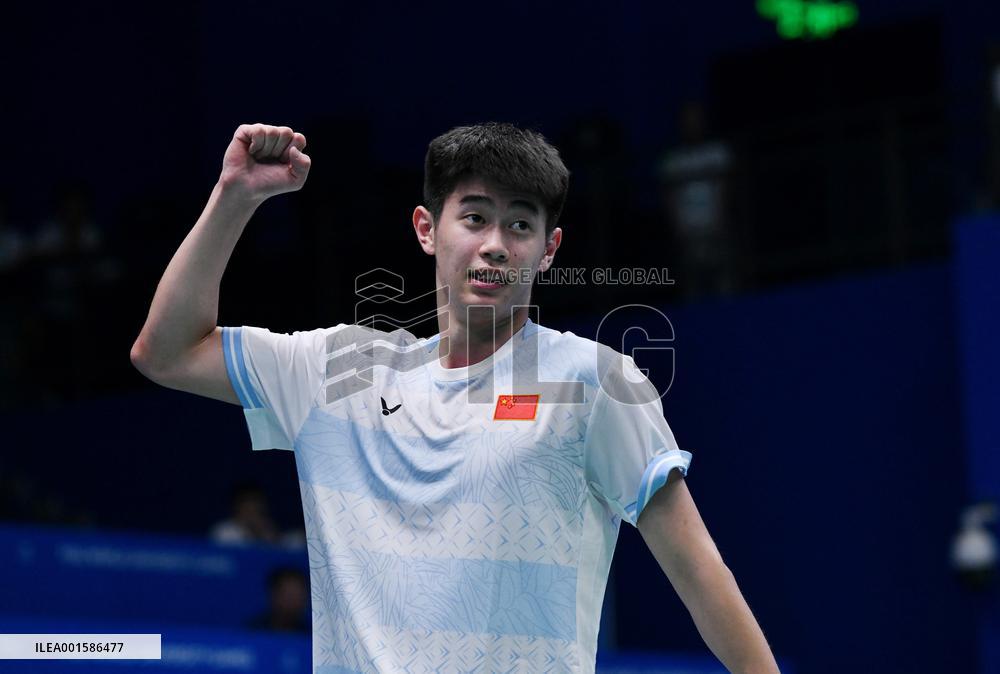 (Chengdu Universiade)CHINA-CHENGDU-WORLD UNIVERSITY GAMES-BADMINTON (CN)