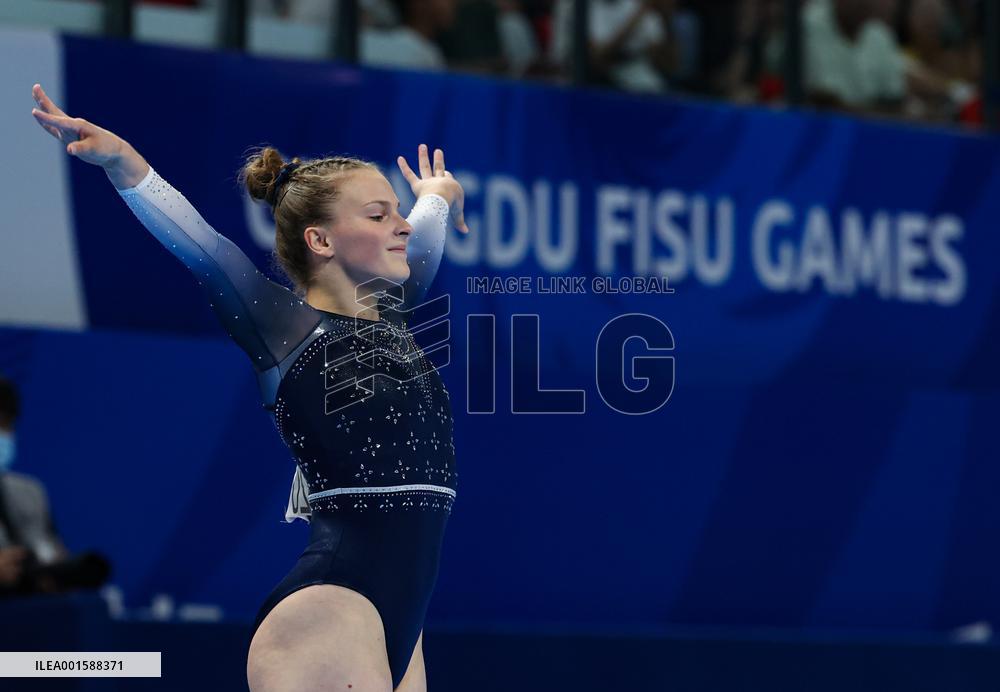 (Chengdu Universiade)CHINA-CHENGDU-WORLD UNIVERSITY GAMES-ARTISTIC GYMNASTICS(CN)