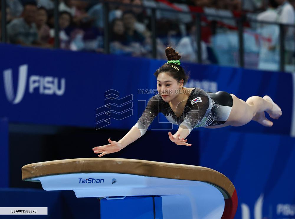 (Chengdu Universiade)CHINA-CHENGDU-WORLD UNIVERSITY GAMES-ARTISTIC GYMNASTICS(CN)