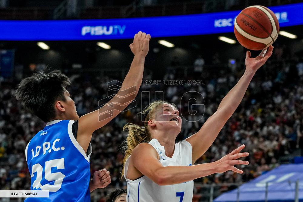 (Chengdu Universiade)CHINA-CHENGDU-WORLD UNIVERSITY GAMES-BASKETBALL (CN)