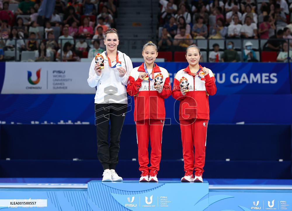 (Chengdu Universiade)CHINA-CHENGDU-WORLD UNIVERSITY GAMES-ARTISTIC GYMNASTICS (CN)