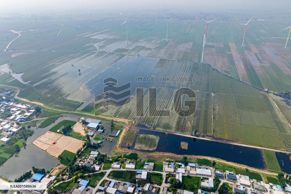 The Flooded Liangxiang Village in Henan, China