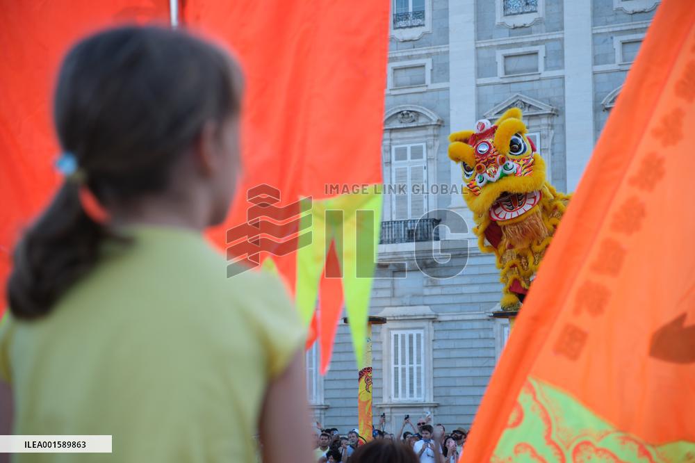 SPAIN-MADRID-LION DANCE