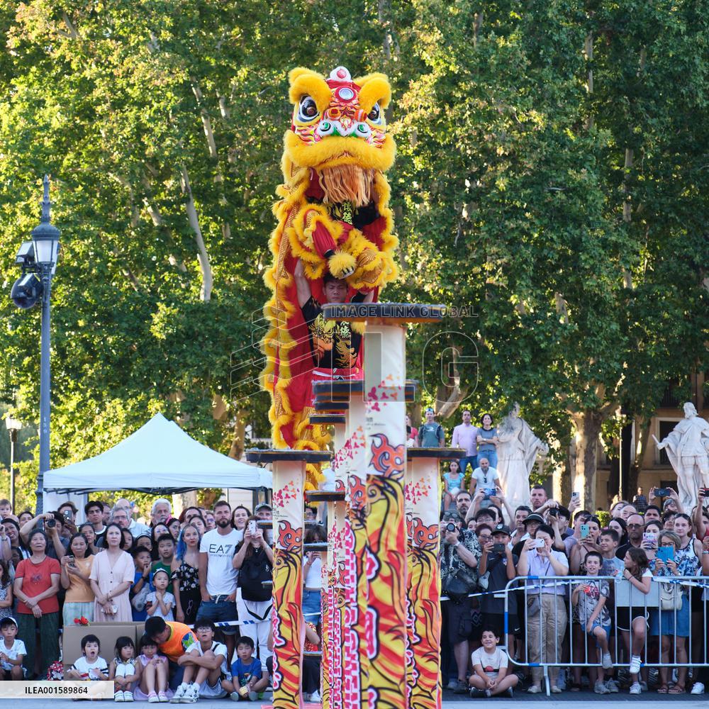 SPAIN-MADRID-LION DANCE
