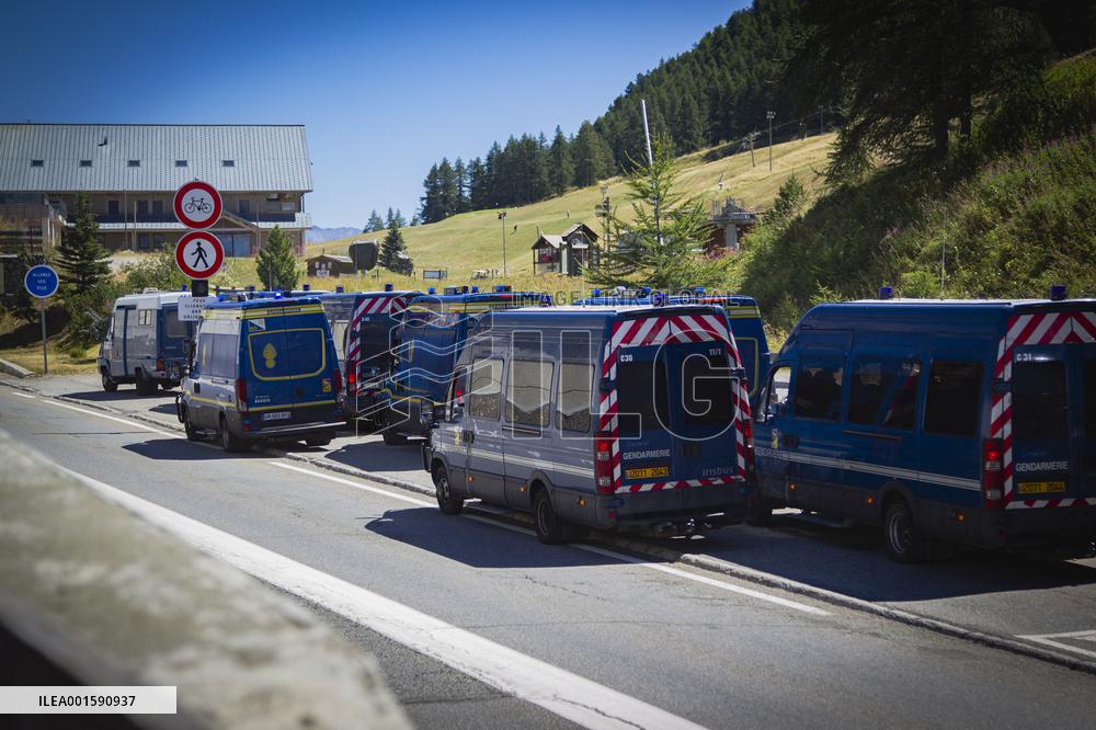 Pro-Migrant No Border Activists Camping Franco-Italian Border