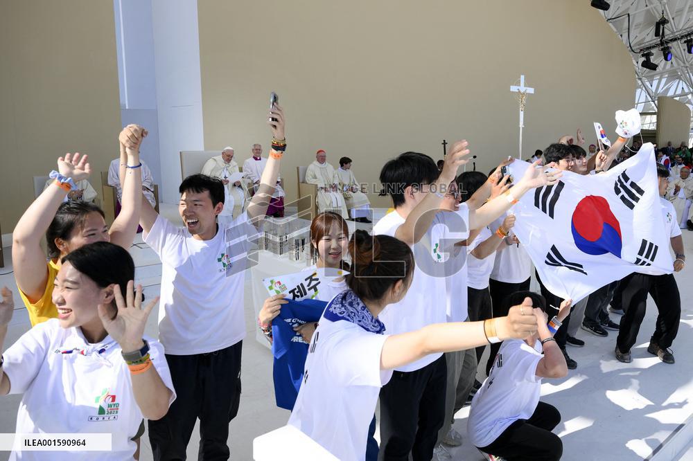 Pope Francis Leads The Mass for WYD - Lisbon