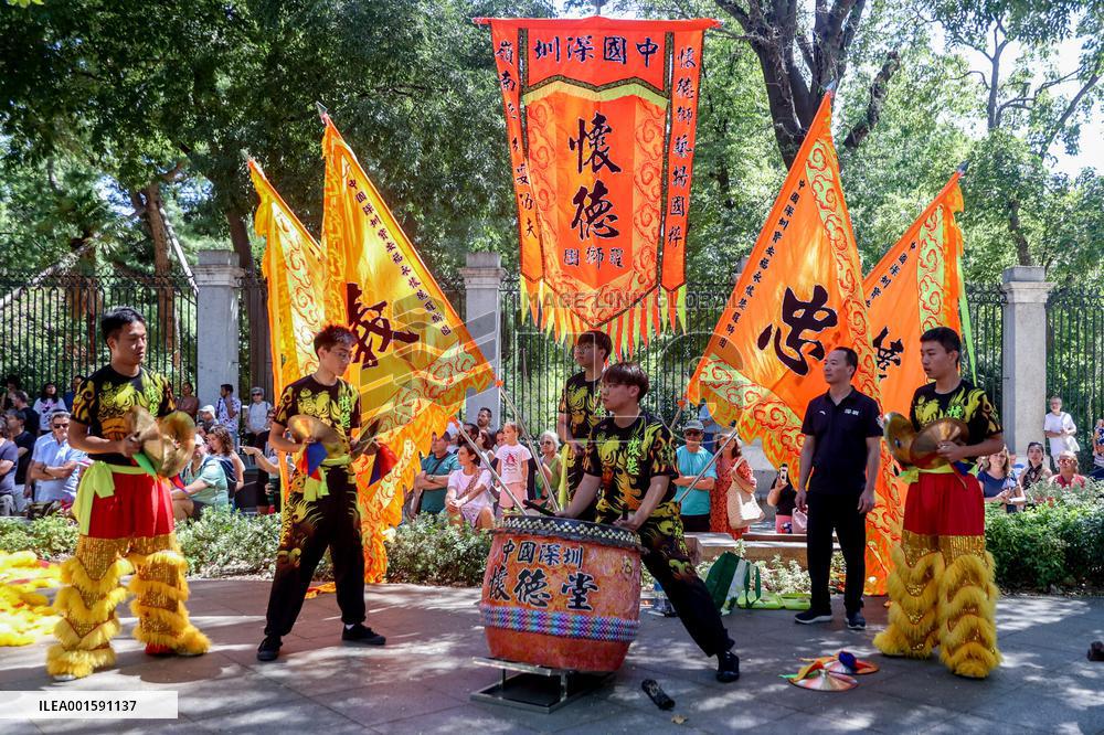 Lion Dance In The Streets - Madrid