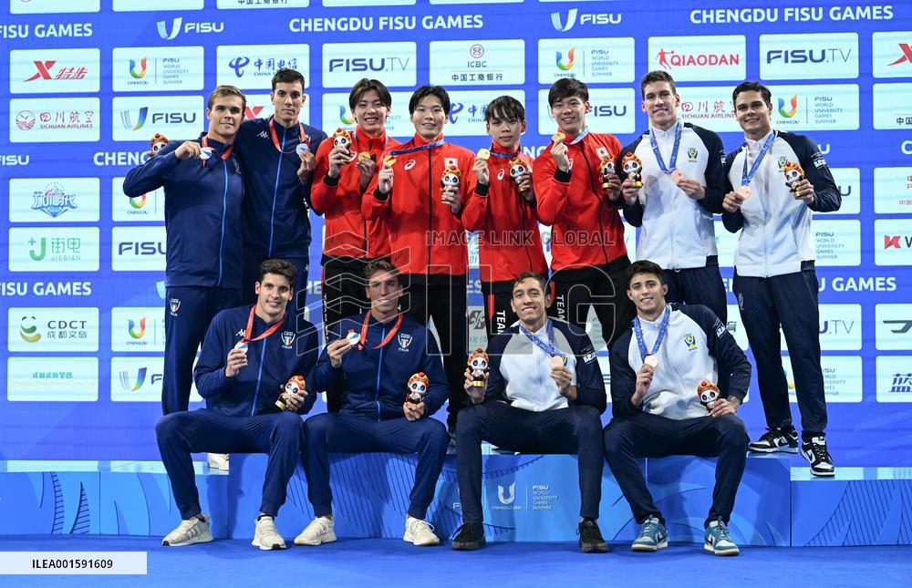 (Chengdu Universiade)CHINA-CHENGDU-WORLD UNIVERSITY GAMES-SWIMMING (CN)