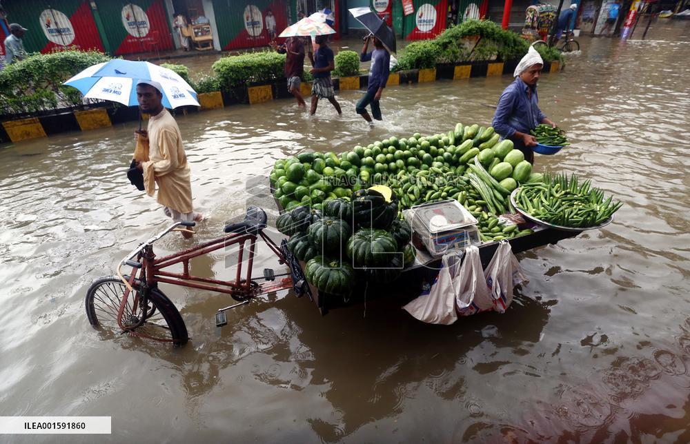 BANGLADESH-CHATTOGRAM-WATERLOGGING