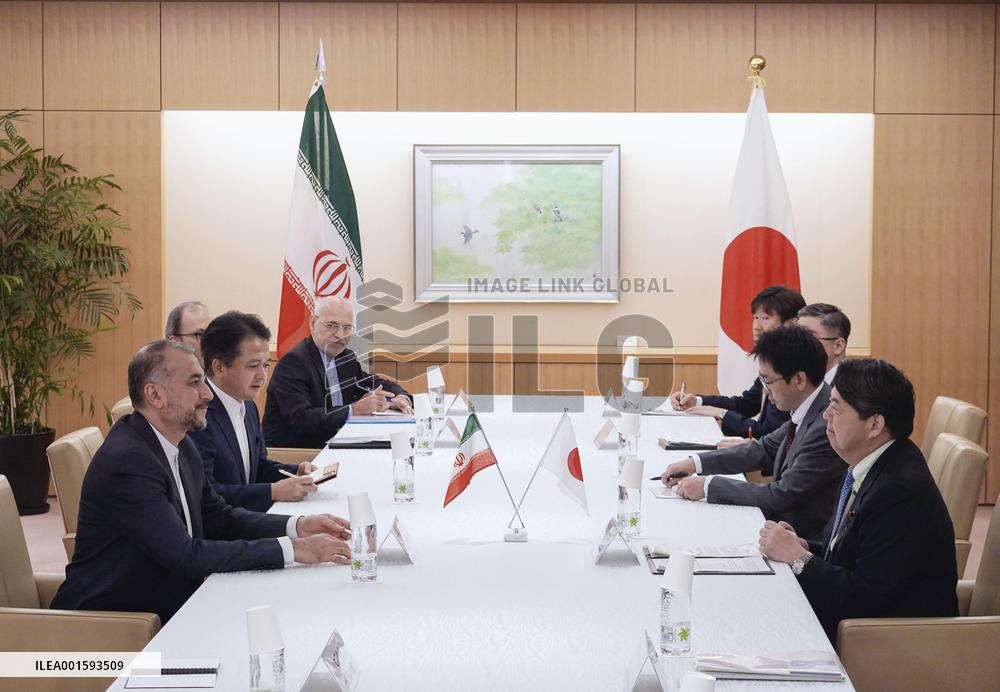 Iranian foreign minister Abdollahian in Tokyo
