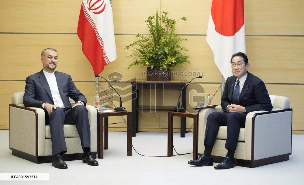 Iranian foreign minister Abdollahian in Tokyo