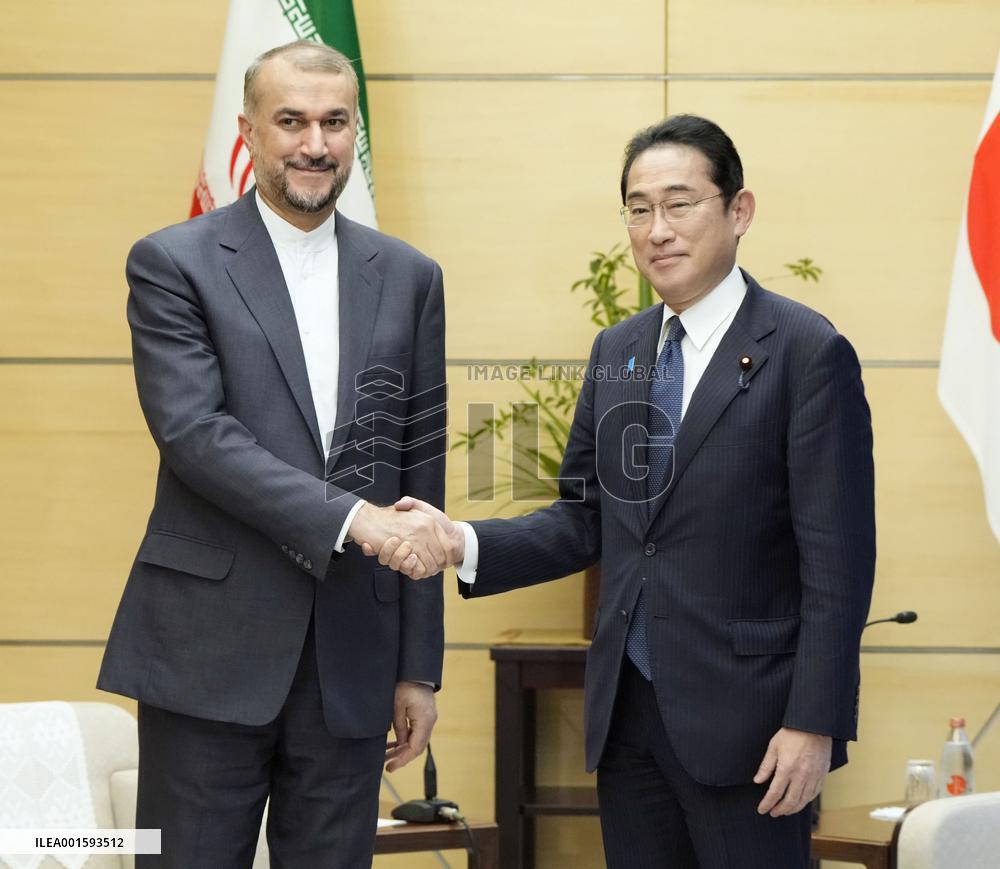 Iranian foreign minister Abdollahian in Tokyo