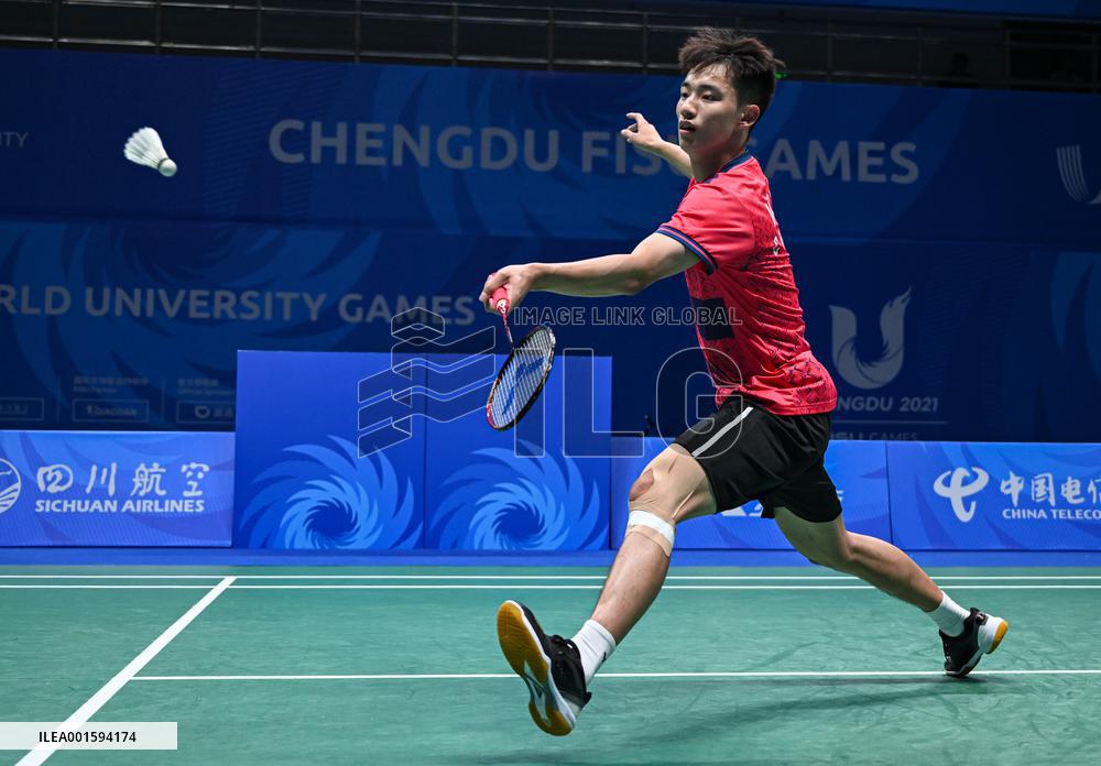 (Chengdu Universiade)CHINA-CHENGDU-WORLD UNIVERSITY GAMES-BADMINTON (CN)
