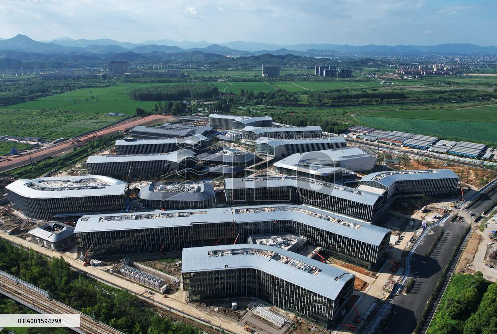 Alibaba Damo Institute South Lake Park (Lakeside Laboratory)  Construction in Hangzhou, China