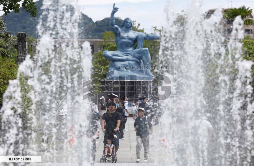 Scene of Nagasaki before 78th A-bomb anniversary