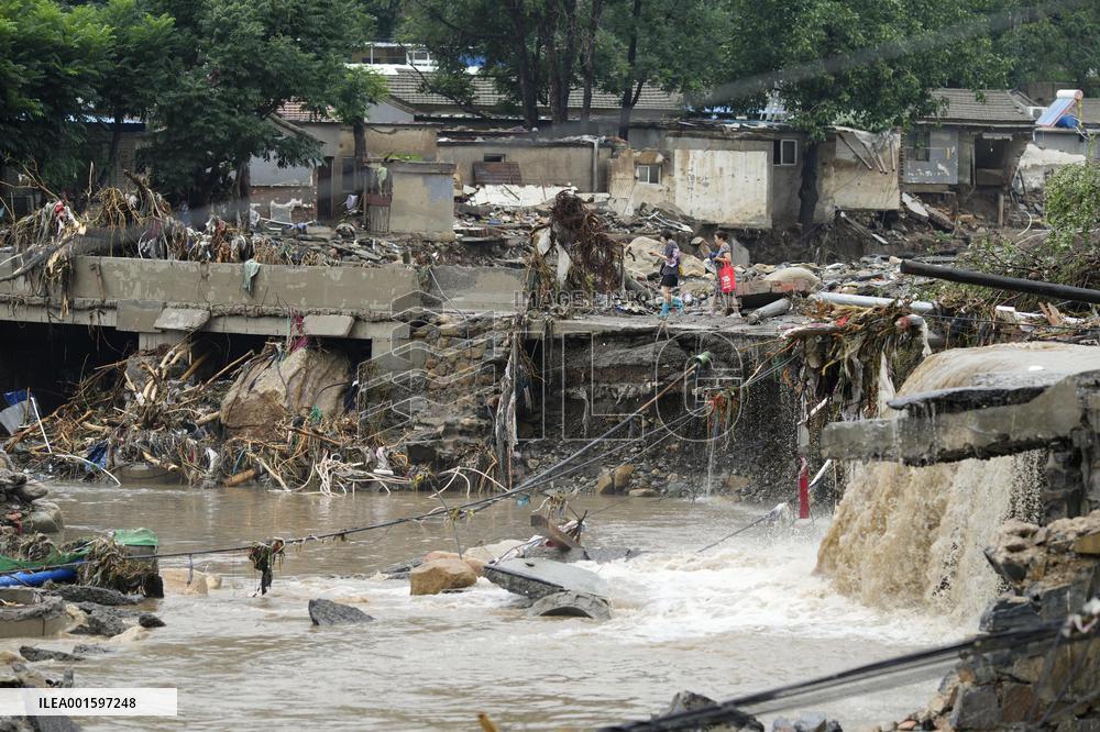 Aftermath of torrential rain in China
