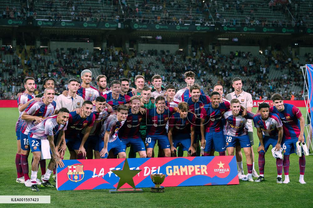 (SP)SPAIN-BARCELONA-FOOTBALL-GAMPER TROPHY-BARCELONA VS TOTTHENHAM HOTSPUR