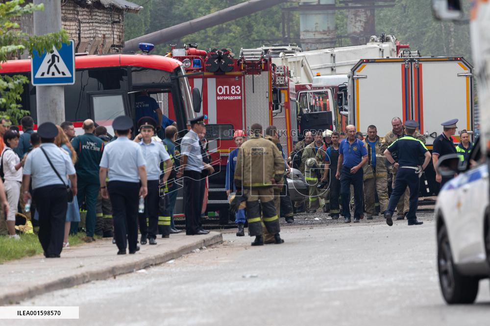 RUSSIA-MOSCOW REGION-PLANT BLAST