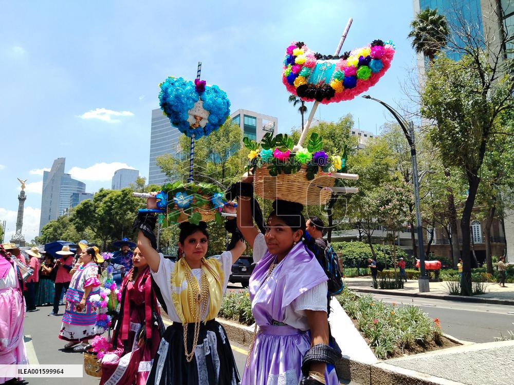 International Day of Indigenous People - Mexico City