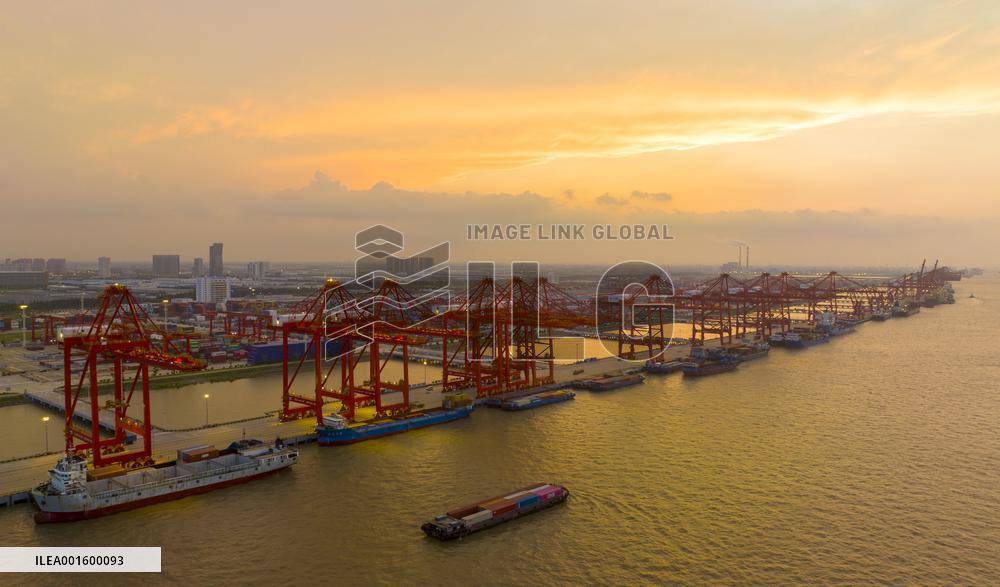 Taicang Port Container Terminal Throughput Growth in Suzhou, China