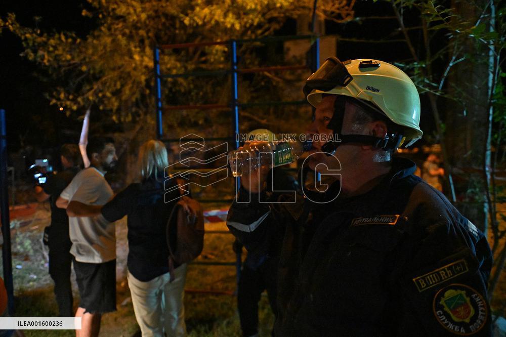 August 9 Russian missile attack on Zaporizhzhia