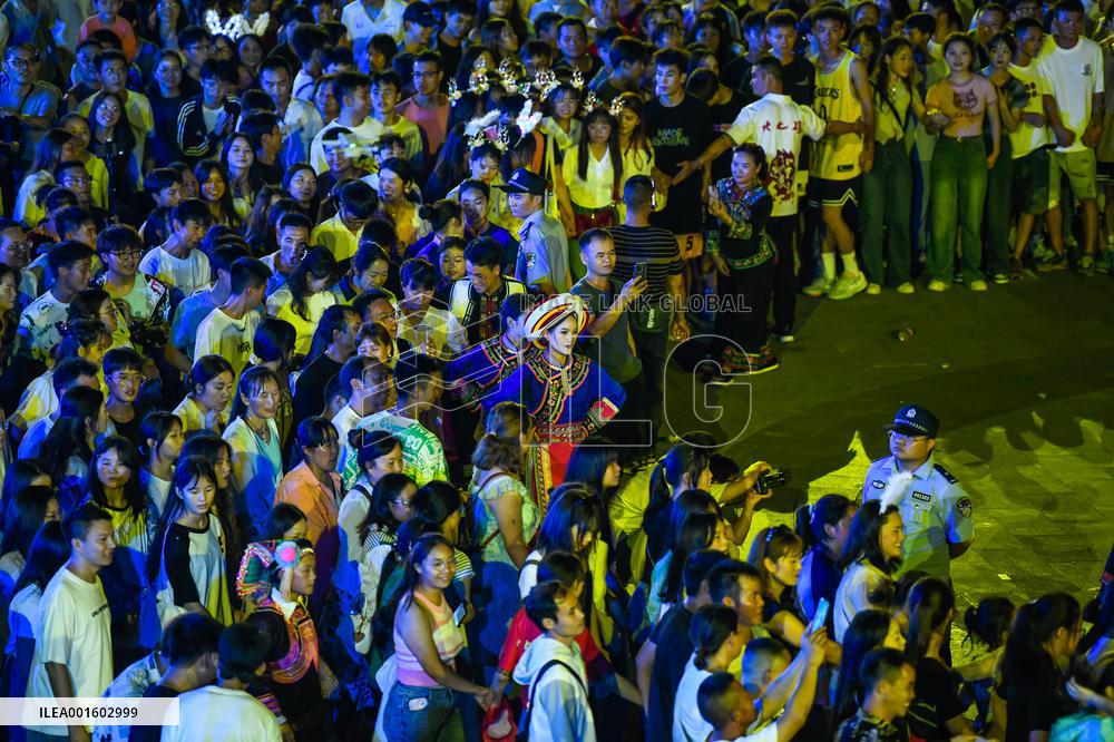 Yi Ethnic Torch Festival Marked in Qianxinan, China