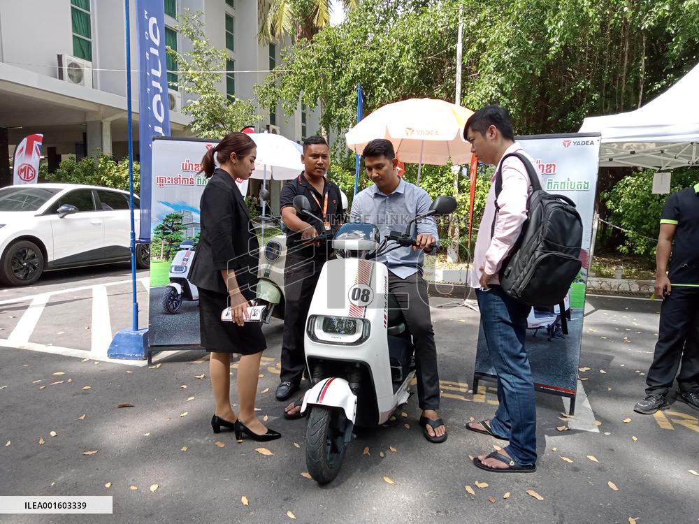 CAMBODIA-PHNOM PENH-ELECTRIC VEHICLE-CHINESE BRAND-EXHIBITION