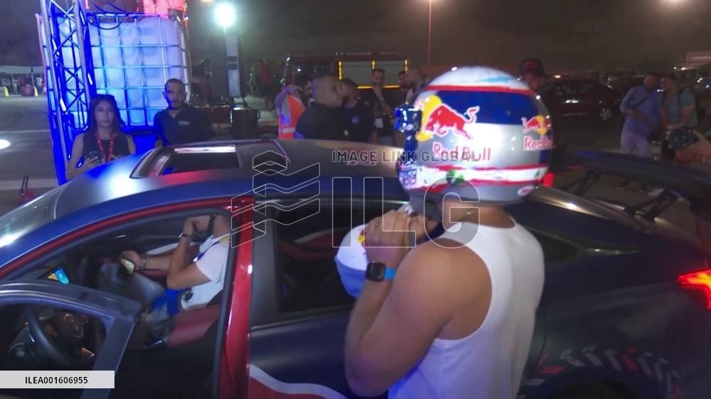 Car park drift contest roars in Jordan