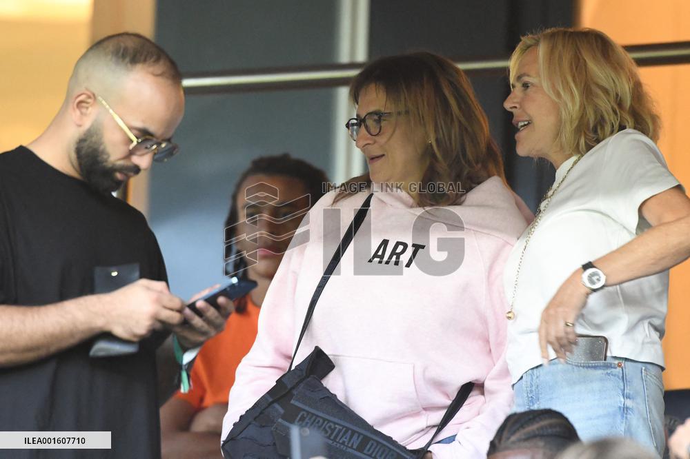 Celebrities watch the PSG vs FC Lorient football match - Paris