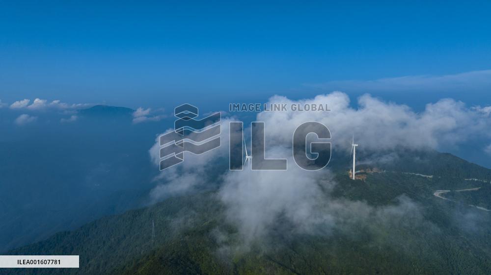 Mountaintop 
Wind Power Generation in Yichun, China