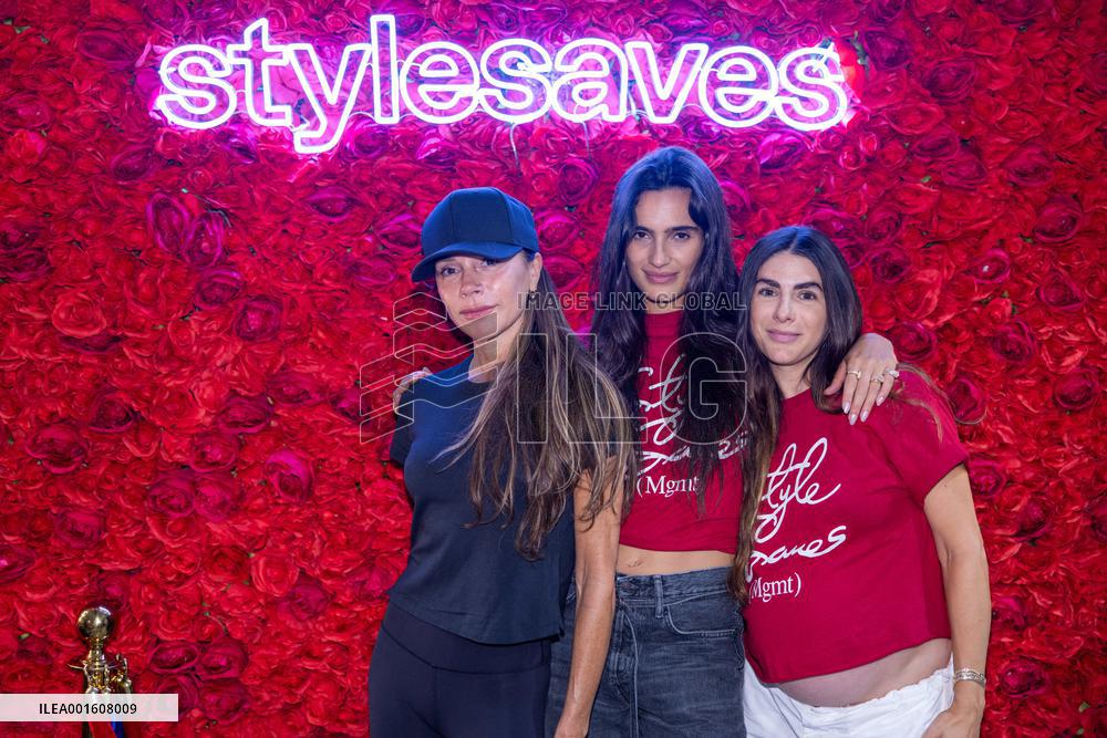 Victoria And David Beckham At Style Saves: Back To School - Miami