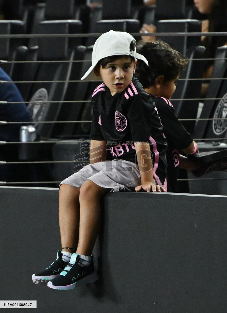 Celebrities during Inter Miami CF Vs Charlotte During The League’s Cup - Fort Lauderdale