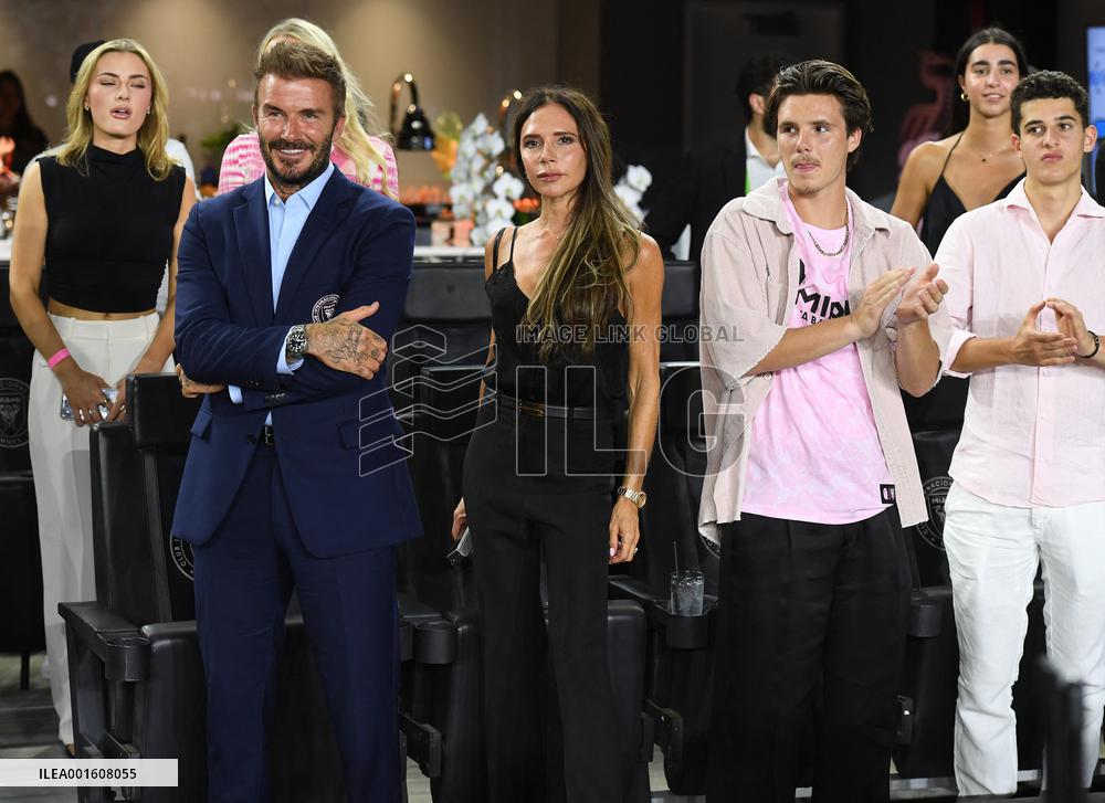 Celebrities during Inter Miami CF Vs Charlotte During The League’s Cup - Fort Lauderdale