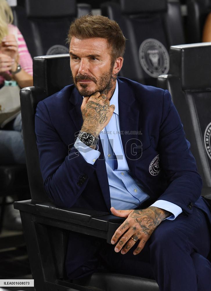 Celebrities during Inter Miami CF Vs Charlotte During The League’s Cup - Fort Lauderdale