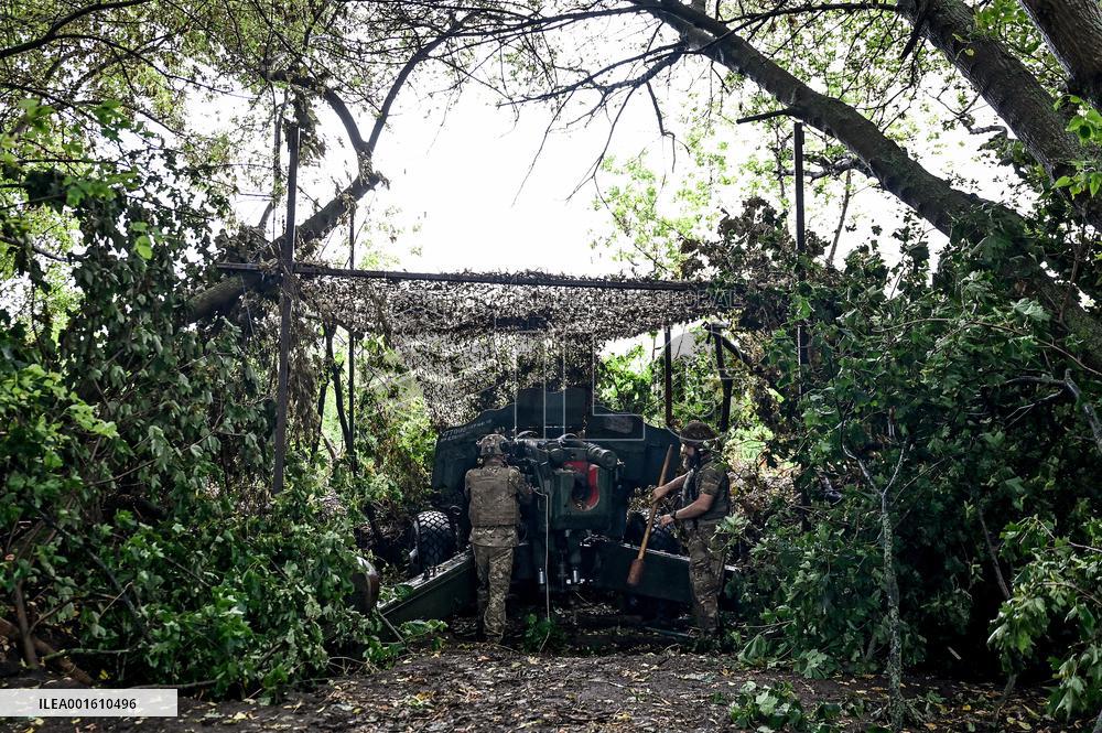 Artillery unit of 128th Brigade in Zaporizhzhia direction