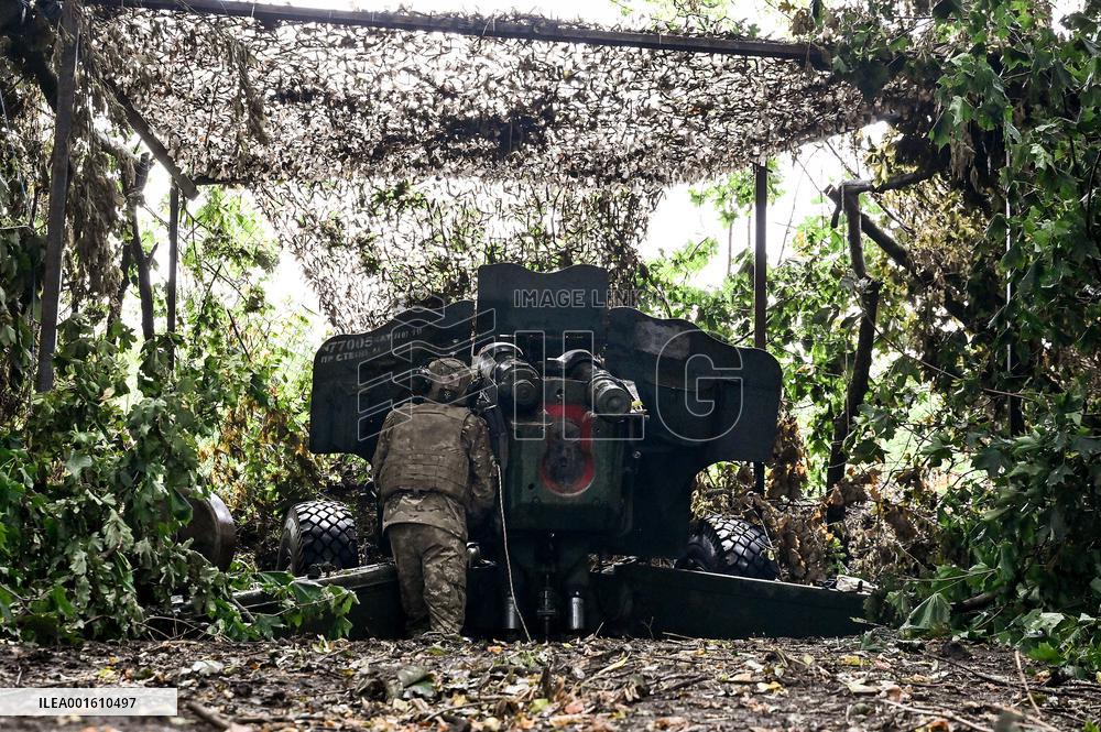 Artillery unit of 128th Brigade in Zaporizhzhia direction