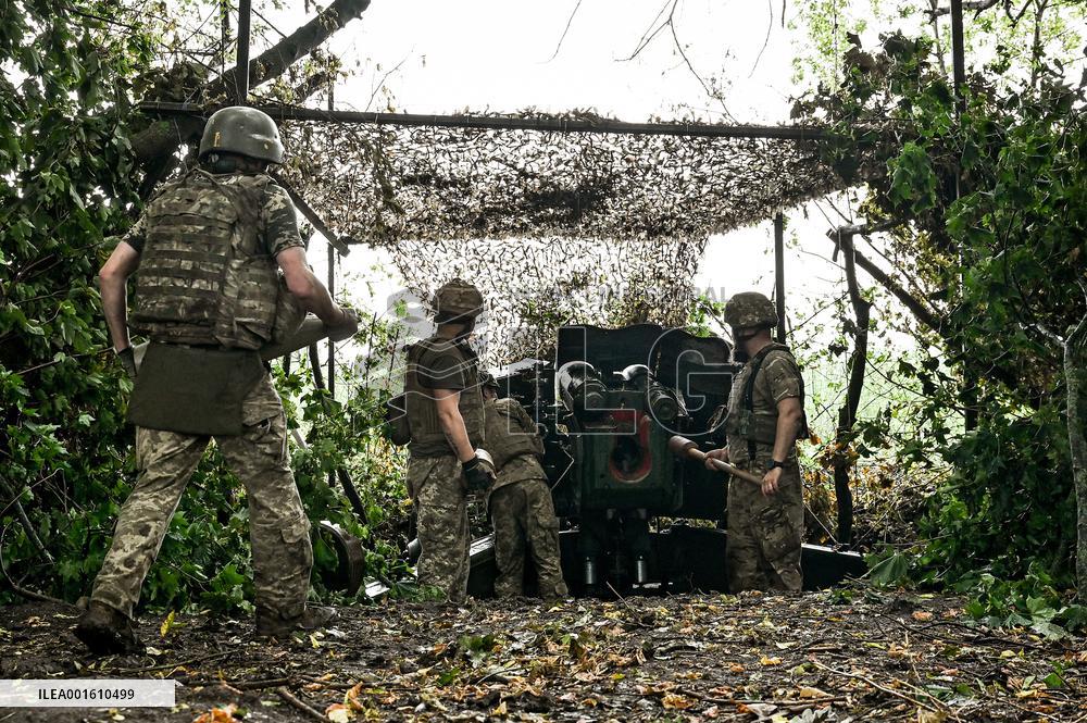 Artillery unit of 128th Brigade in Zaporizhzhia direction