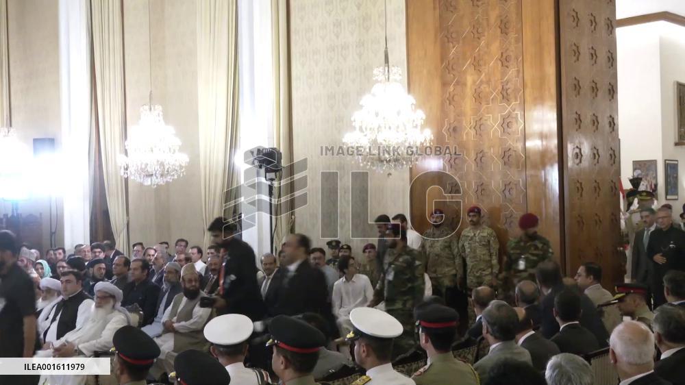 Pakistan's caretaker prime minister takes oath