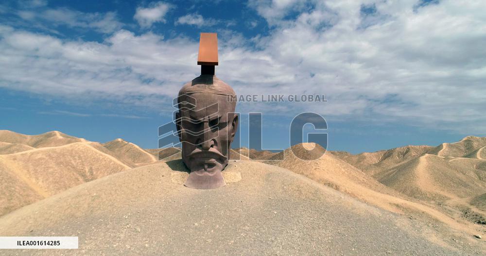 The Emperor in Han Dynasty Outdoor Sculpture in Guazhou