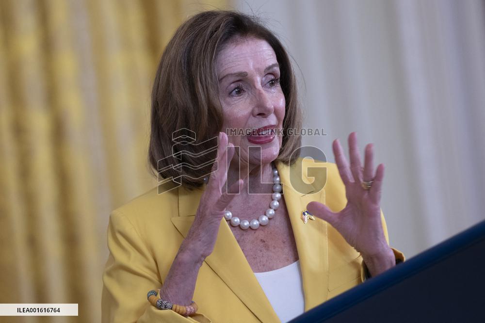 President Joe Biden makes remarks on the anniversary of the Inflation Reduction Act