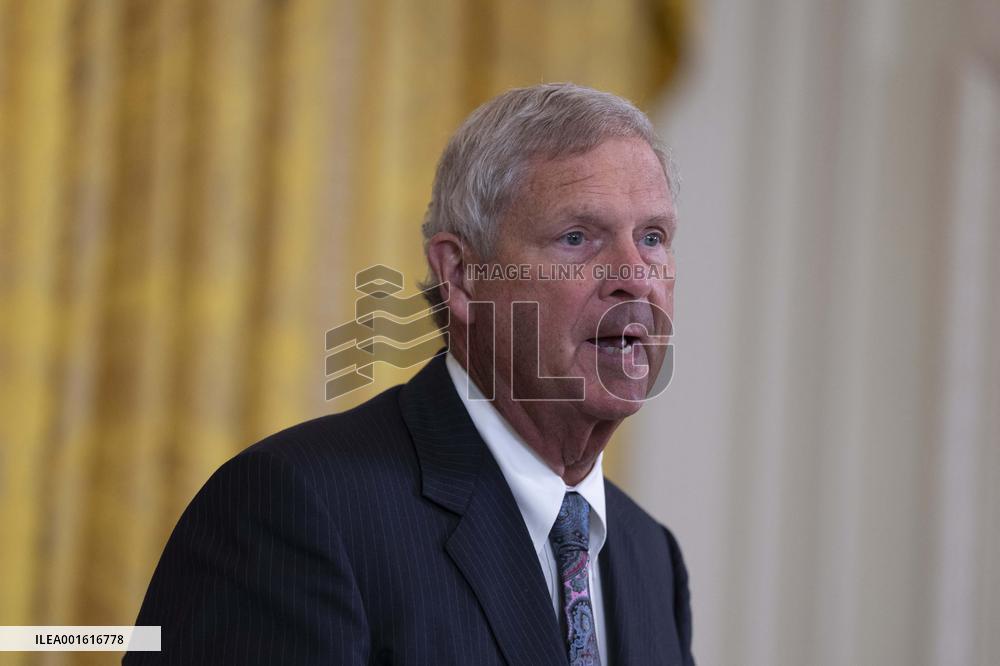 President Joe Biden makes remarks on the anniversary of the Inflation Reduction Act