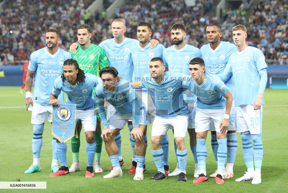 (SP)GREECE-PIRAEUS-FOOTBALL-SUPER CUP-MANCHESTER CITY VS SEVILLA