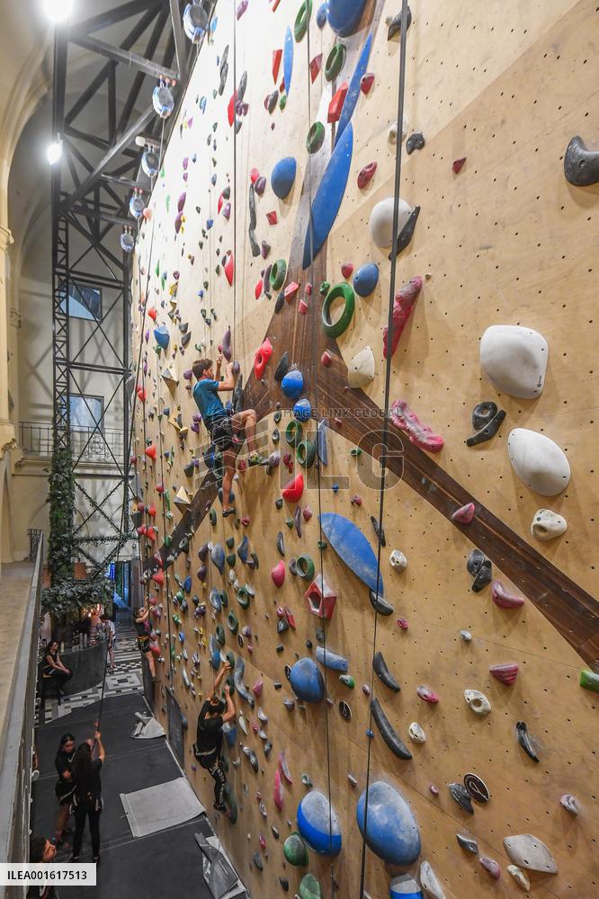 19th Century Church Transformed Into A Climbing Wall - Paris