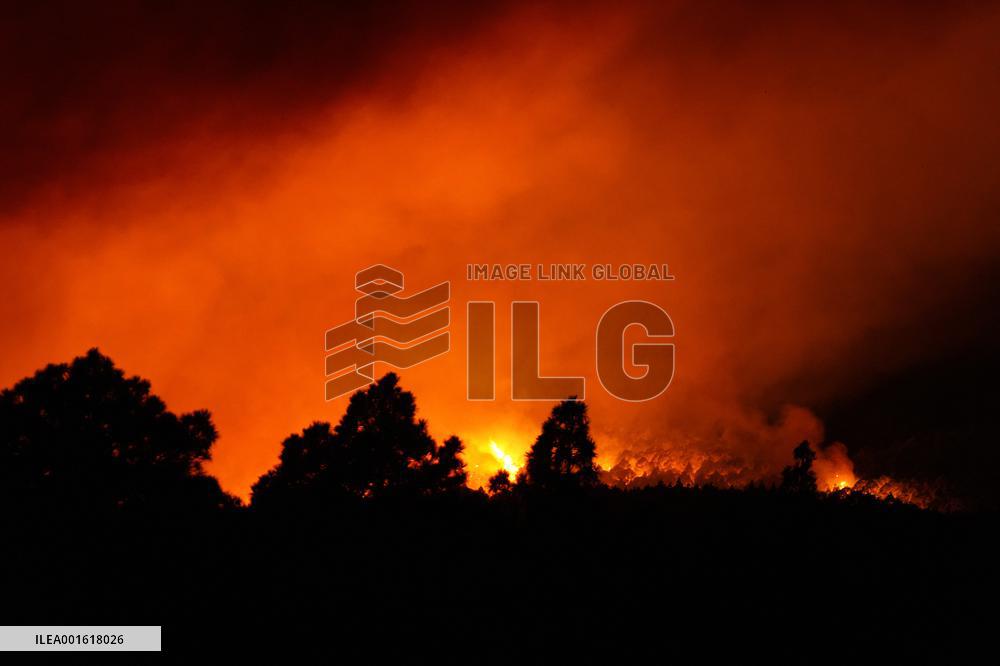 Wildfires Rage in Tenerife - Canary Islands